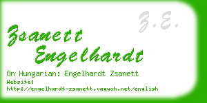zsanett engelhardt business card